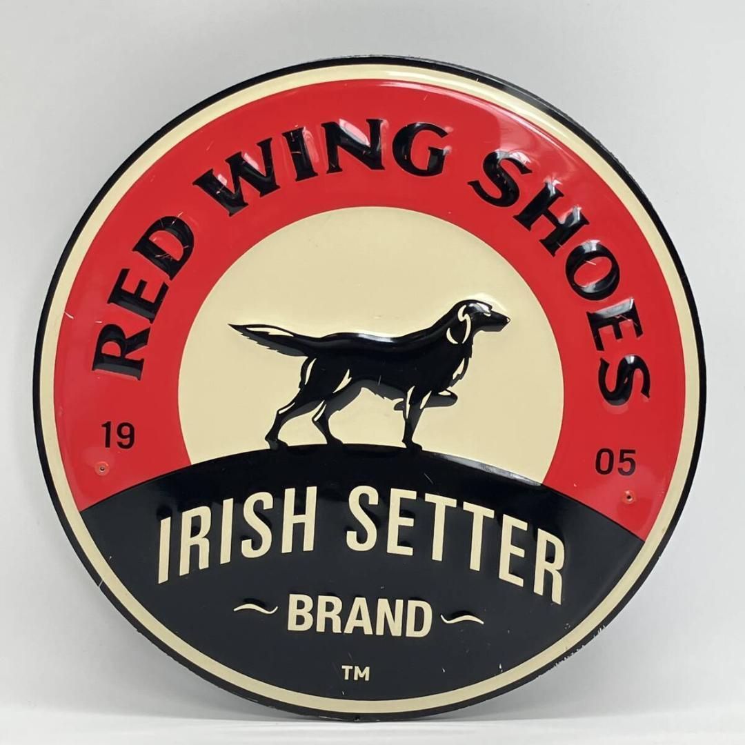 レッドウィング 販促 看板 ビテージ 店舗用 Red Wing Shoes Irish Setter 30cm ヴィンテージ ( POP_25B )