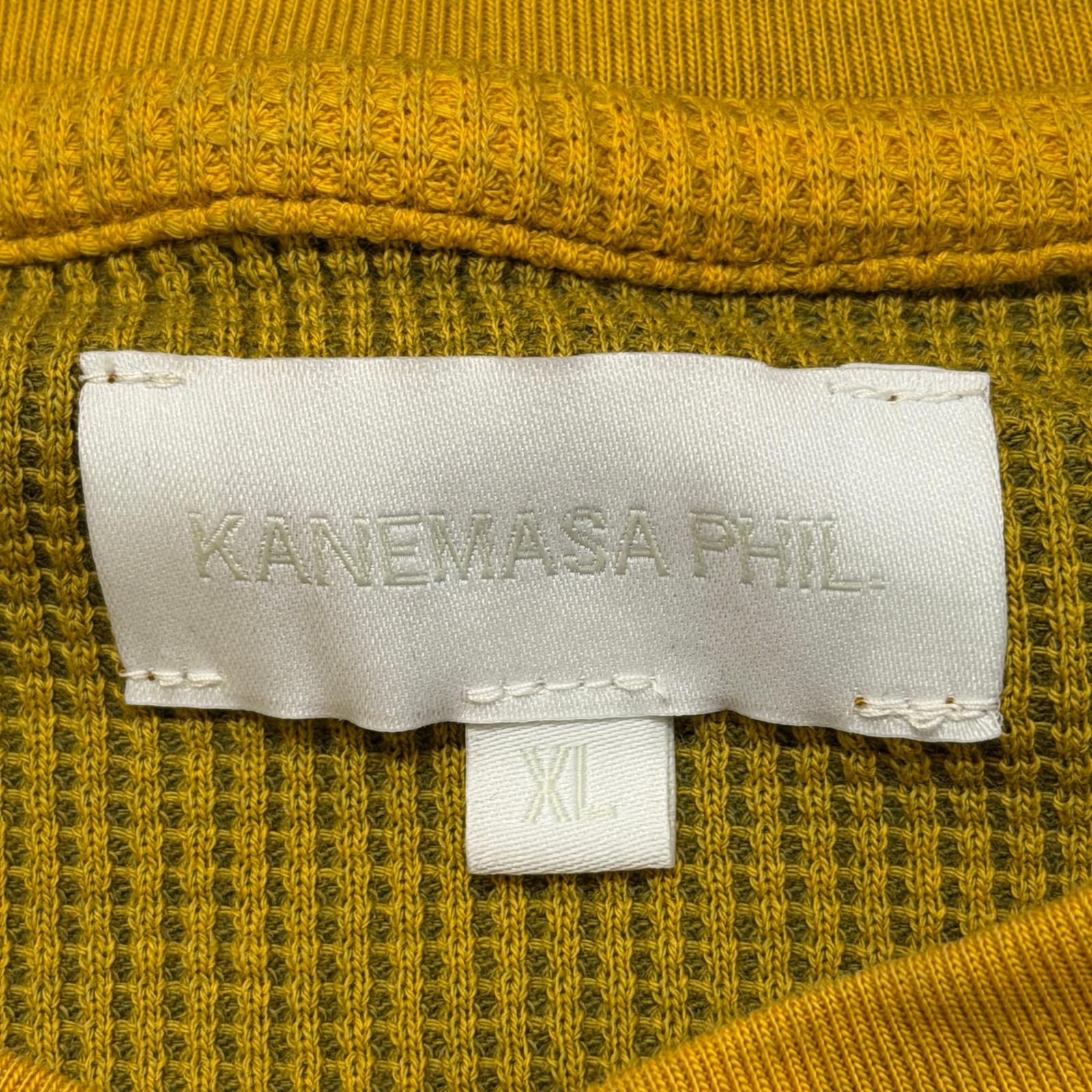 参考上代20900円 未使用 KANEMASA PHIL. 25AW 18G Garment Dye Waffle 