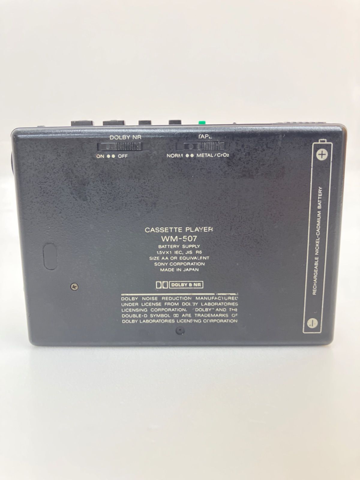 □ SONY ソニー WM-507 カセットプレーヤー - メルカリ