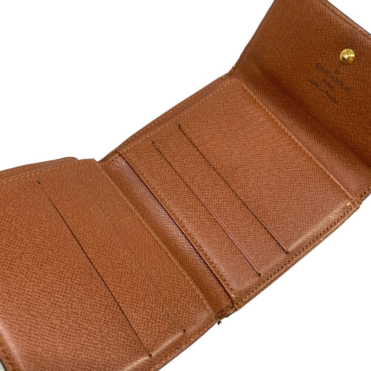 極美品 ルイヴィトン モノグラム Wホック財布 M61652 箱付き LOUIS VUITTON(ルイヴィトン) Wホック財布 モノグラム ポルトモネビエ