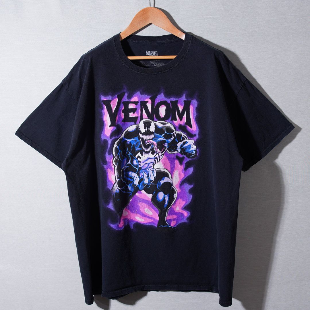 スパイダーマン ヴェノム Tシャツ XL ブラック Spider-Man Venom 