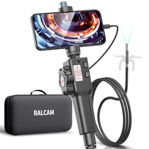 【新品】先端可動式 ファイバースコープカメラ 極細プローブ USB 工業内視鏡 iPhone & Android対応 エンジン・配管・HVAC検査用 スコープカメラ 日本語対応 ce21ef41