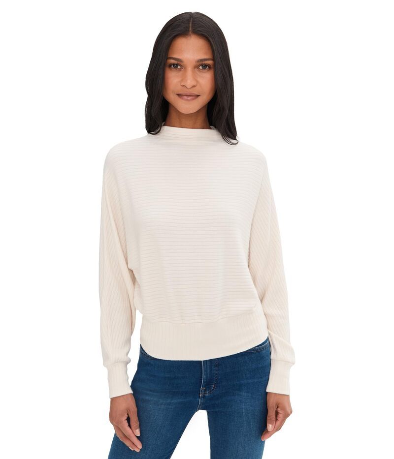 メイドウェル レディース アウター ニット・セーター Madewell Aurora Cozy Rib Sweater Antique Cream クリーム