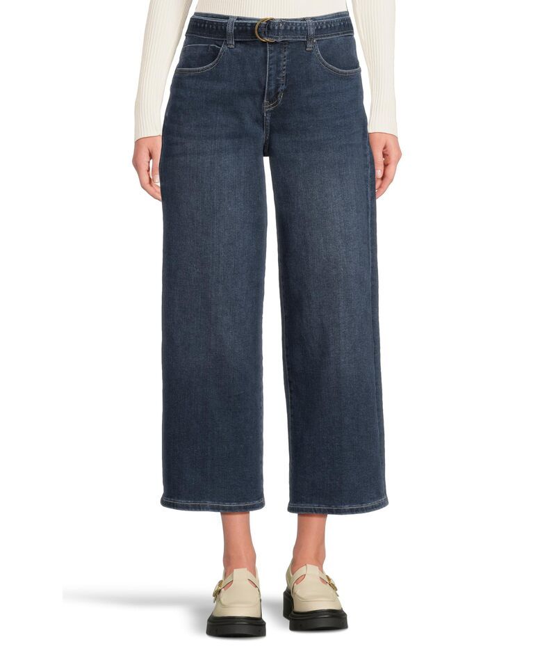 リヴァプール ロサンゼルス レディース ボトムス デニムパンツ ワイドレッグ ジーンズ Liverpool Los Angeles Midrise Belted Crop Wide Leg Jeans