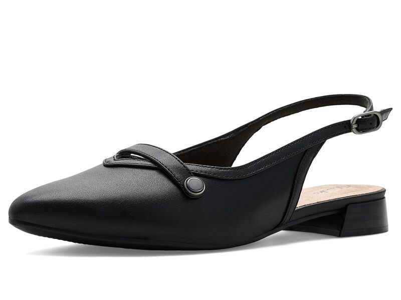 クラークス レディース シューズ サンダル Clarks Natalyn Sling Black Leather ブラック
