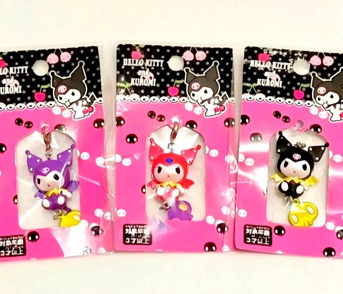 クロミストラップ３種セット 天使クロミ キーホルダー キュービッククロミ エンジェルクロミストラップ