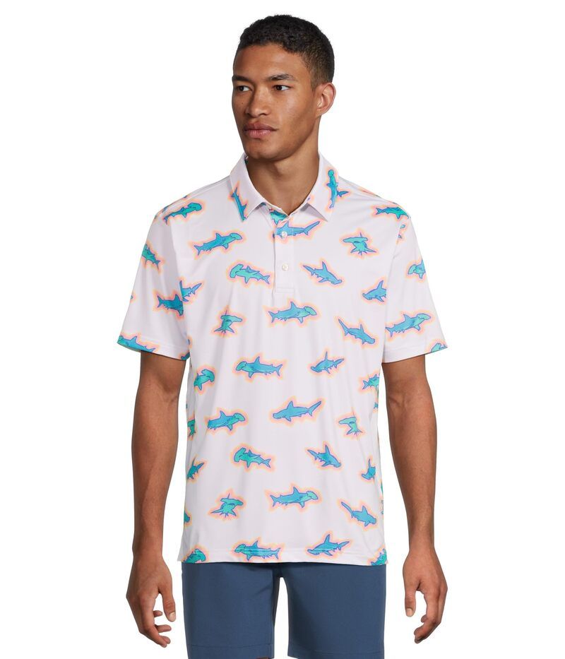チャビーズ メンズ トップス シャツ ポロシャツ Chubbies The Vanna Apex Swimmer Performance Polo Optic WhitePat ホワイト