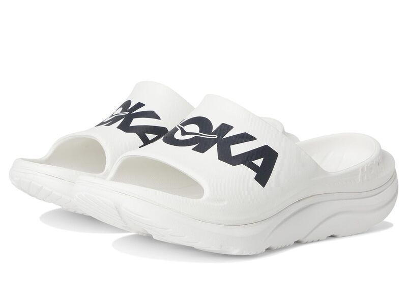 ホカオネオネ メンズ シューズ サンダル Hoka Orathletic Slide WhiteBlack ホワイト