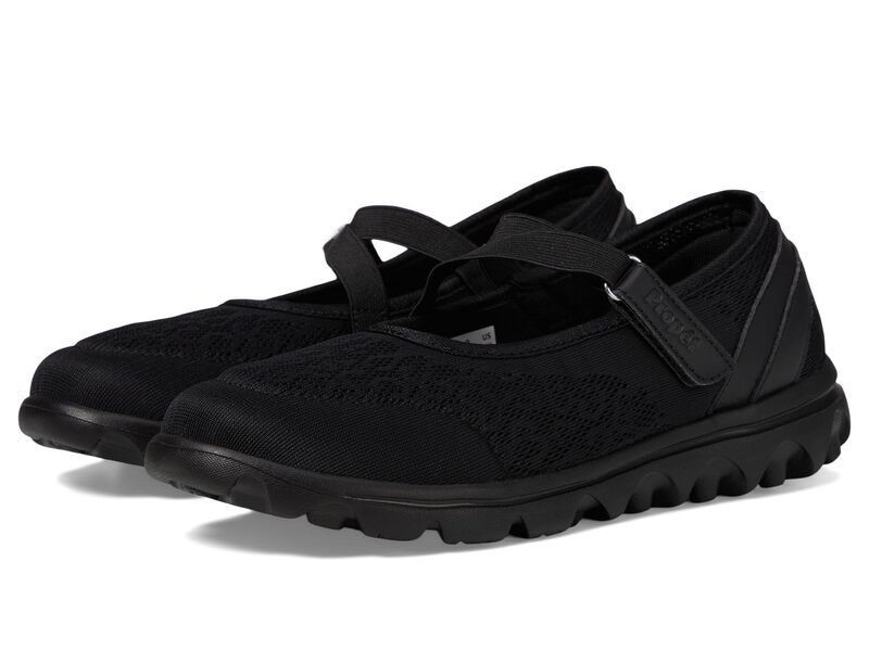 プロペット レディース シューズ スニーカー Propet TravelActiv Mary Jane All Black ブラック