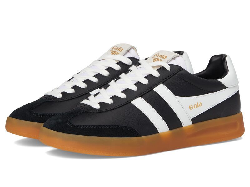 ゴラ レディース シューズ スニーカー レザー Gola Cyclone Leather BlackWhiteGum ホワイト