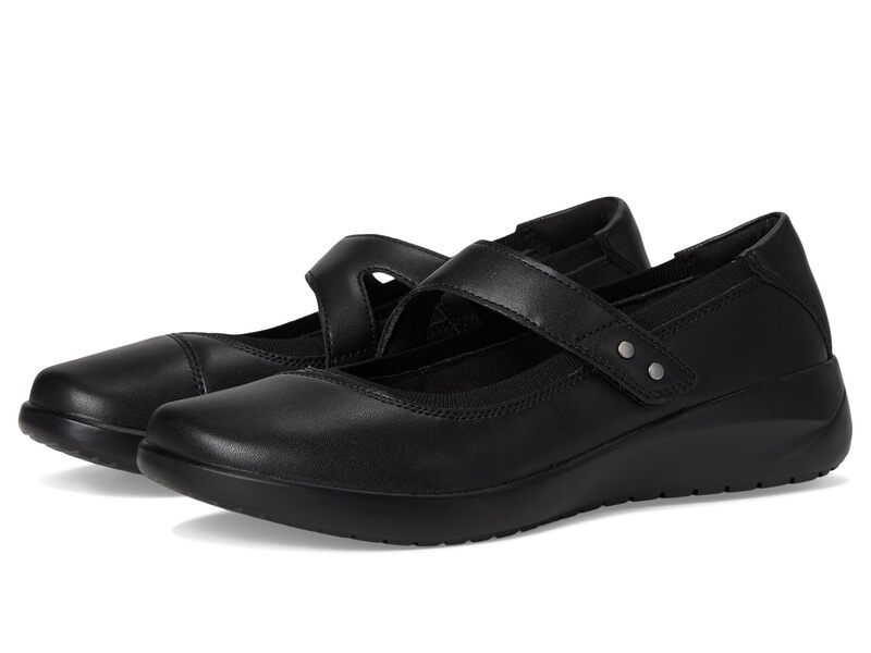 クラークス レディース シューズ サンダル Clarks Kaetlyn Jane Black Leather ブラック