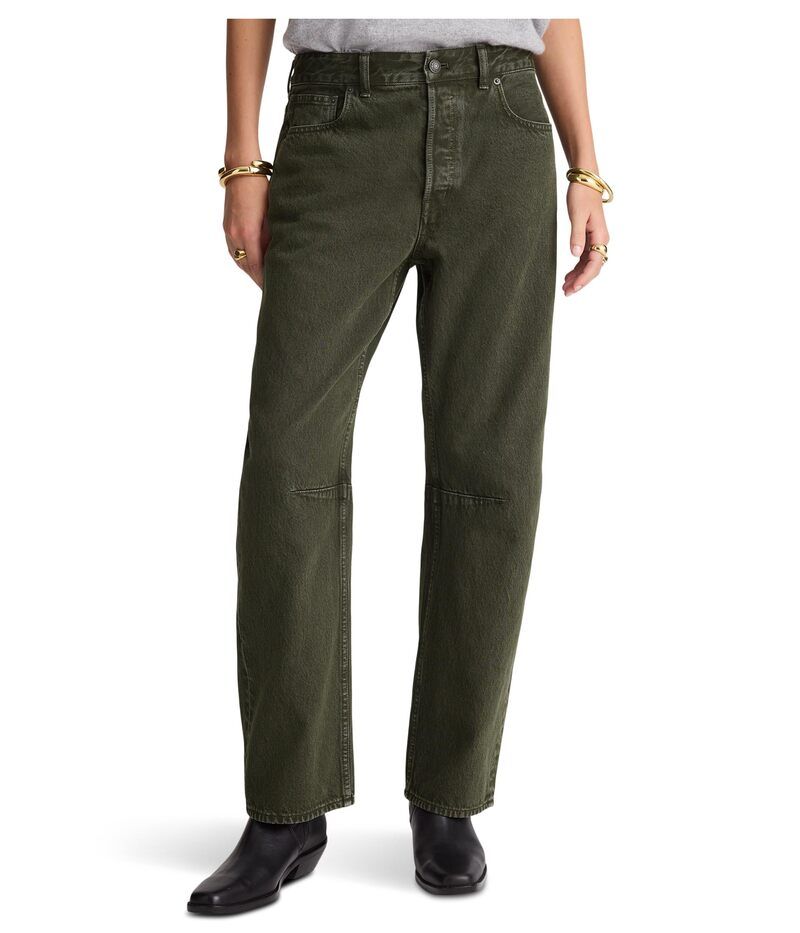 メイドウェル レディース ボトムス デニムパンツ Madewell Darted BarrelLeg Jean in Mossy Umber Mossy Umber