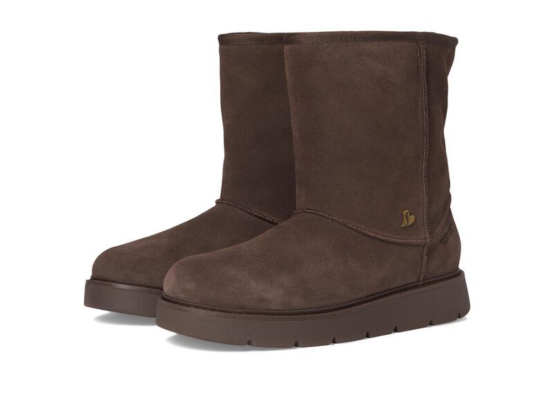 スケッチャーズ レディース シューズ ブーツ・レインブーツ SKECHERS Keepsakes Cozy Cozy Mid Hands Free Slipins Chocolate チョコレート