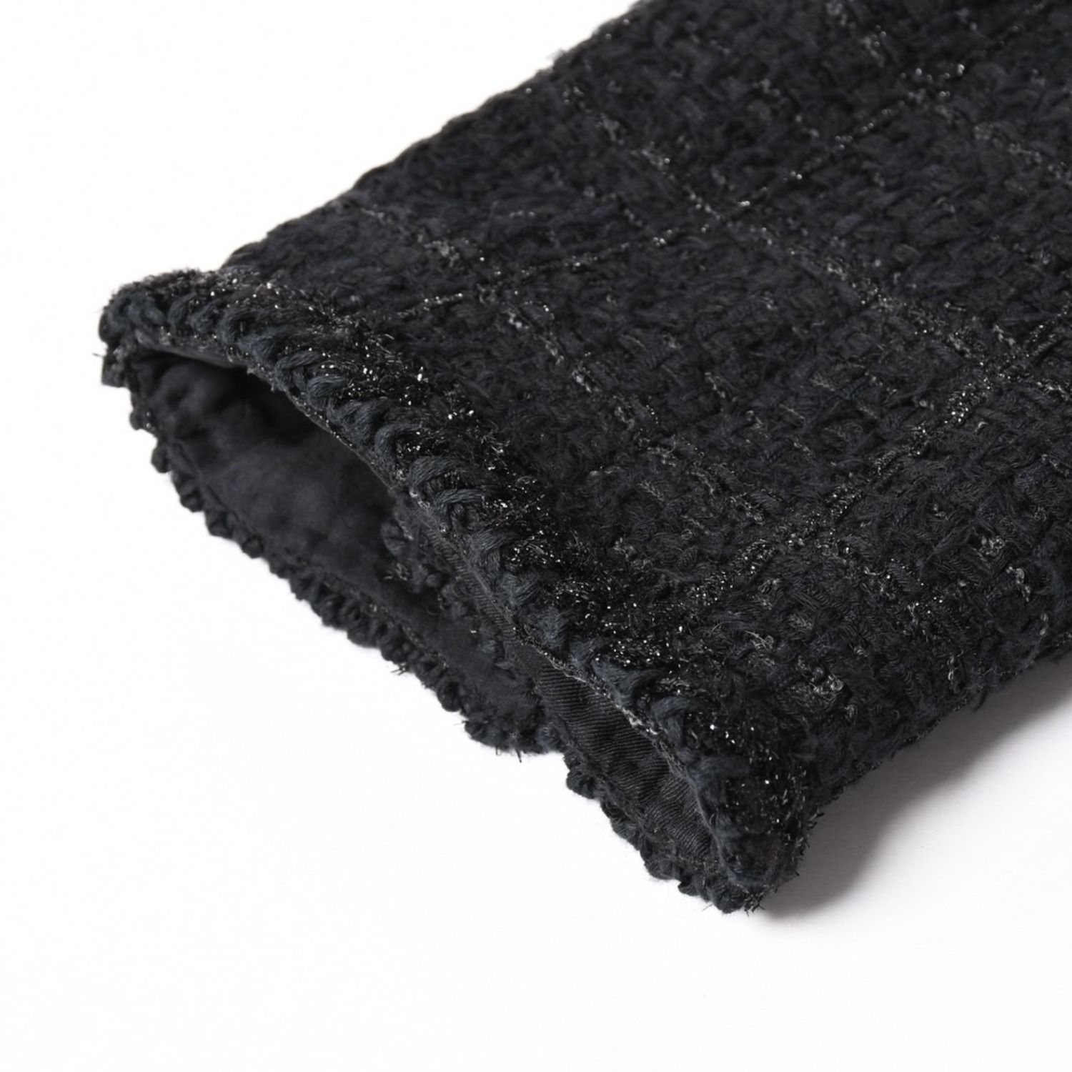 極美品 CHANEL シャネル ノーカラーツイードジャケット P80445
