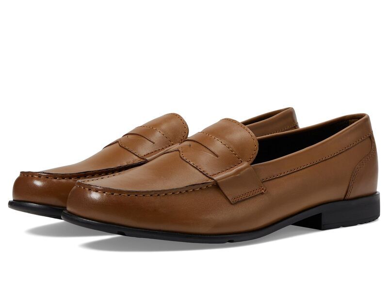 ロックポート メンズ シューズ スリッポン・ローファー Rockport Classic Loafer Lite Penny Cognac