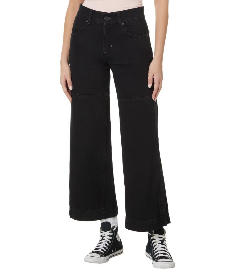 フリーピープル レディース ボトムス デニムパンツ Free People Benji Relaxed Wide Legs Thea Black ブラック