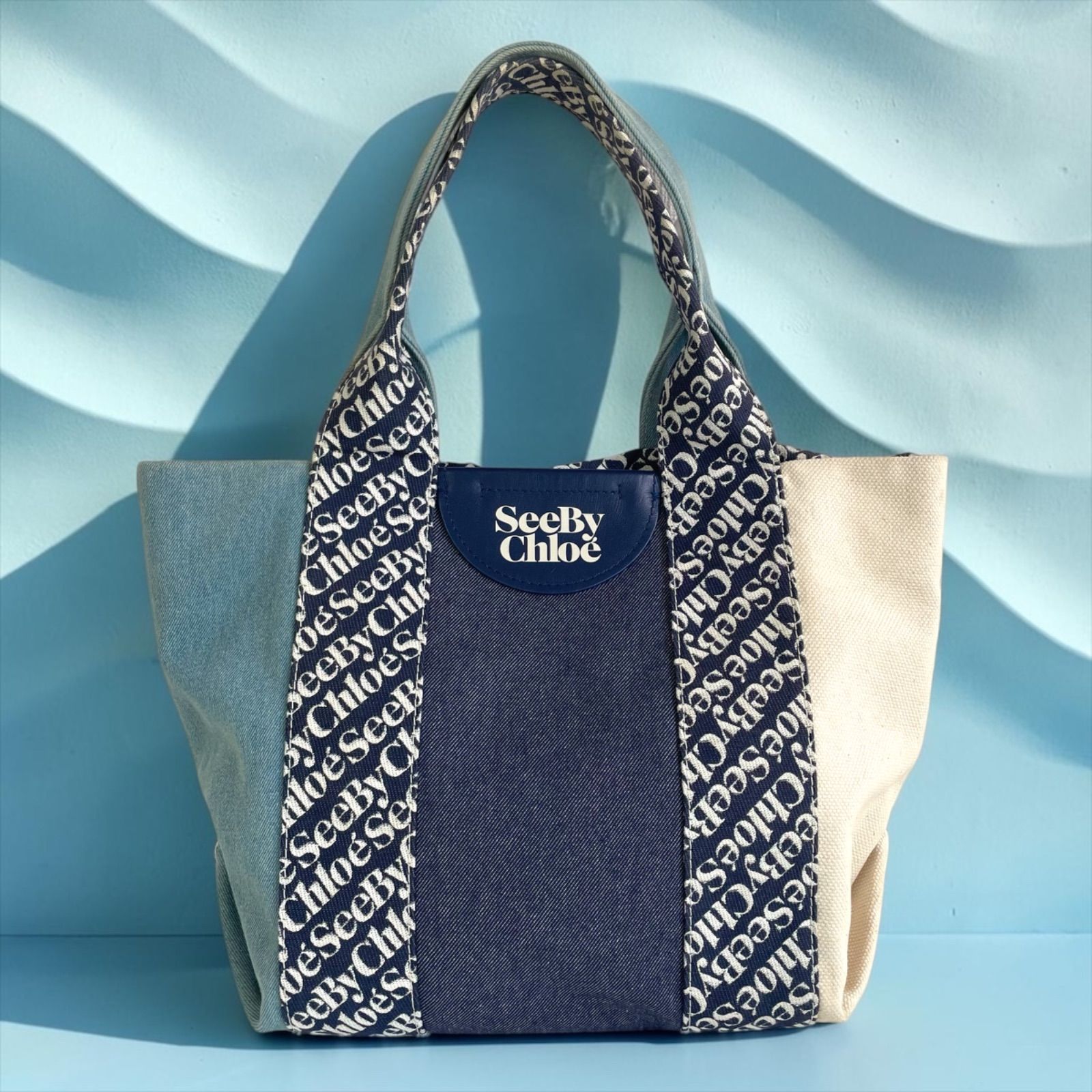 SeeByChloe デニム トートバッグ