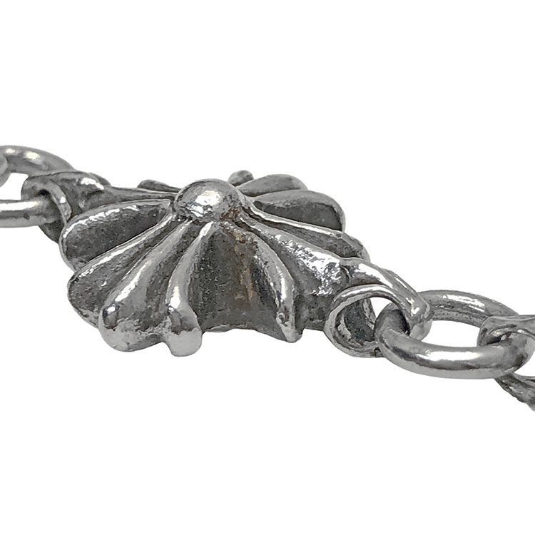 シルバー925ブレスレットオーバルクロスCHROMEHEARTS好きクロムハーツ Chrome Hearts クロムハーツ 9LINK CO CH PLUS カットアウト CHプラス