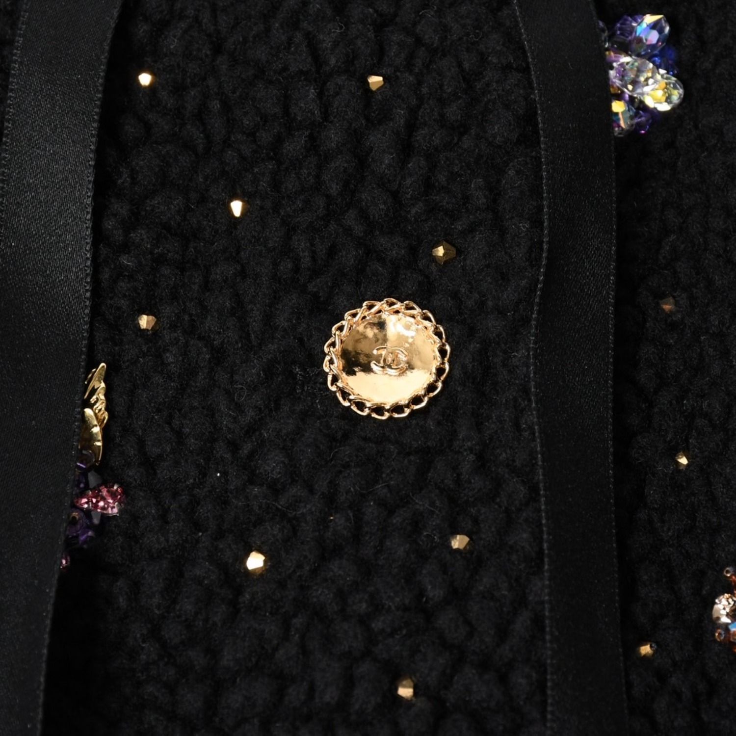 極美品 CHANEL シャネル ファンシーツイード エンブロイダリー