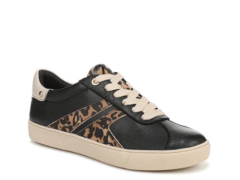 ナチュライザー レディース シューズ スニーカー Naturalizer Medina Sneaker Black Leopard Print Leather ブラック