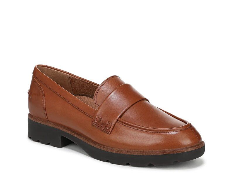 バイオニック レディース シューズ スリッポン・ローファー Vionic Cleo Loafer Cognac