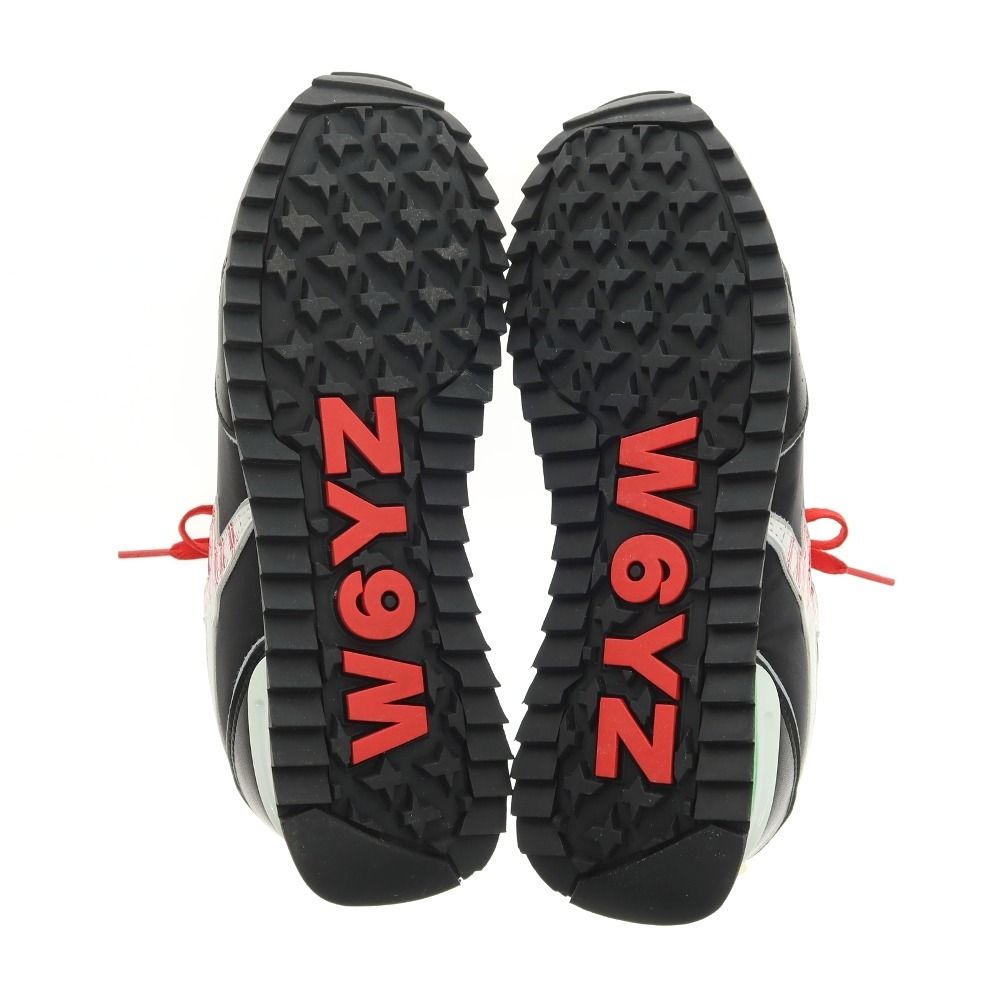 【新品アウトレット】ウィズ（W6YZ） W6YZ JM220-0A01G ナイロン 合成皮革 スニーカー ブラックxホワイト【サイズ44】【メンズ】 新品アウトレット】ウィズ（W6YZ） W6YZ JM220-0A01G ナイロン 合成
