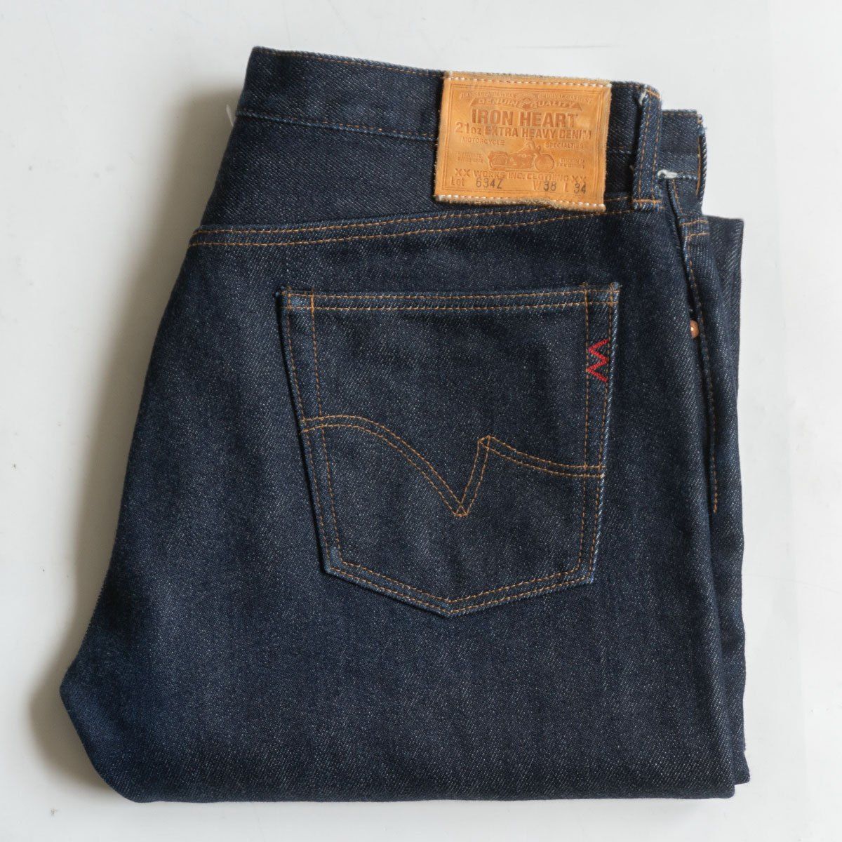 美品/濃紺】IRON HEART【LOT 634Z 21oz EXTRA HEAVY DENIM】36 デニム