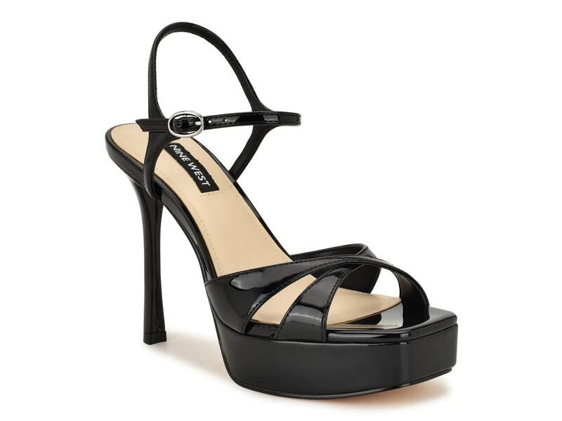 ナインウェスト レディース シューズ サンダル プラットフォーム Nine Westates Platform Sandal Black ブラック