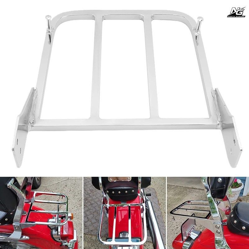 オートバイ用リアシーシーバーバックレストラック INTRUDER VOLUSIA VL800 2001-2011 BOULEVARD M510 2005-2009 C50 05-11