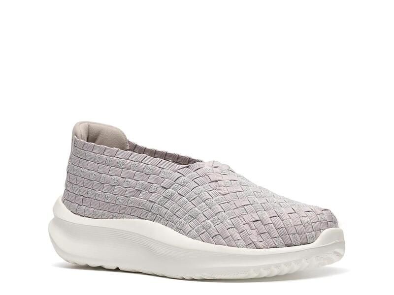 クラークス レディース シューズ スリッポン・ローファー Clarks Cloudsteppersolevana Weave SlipOn Pale Grey グレー