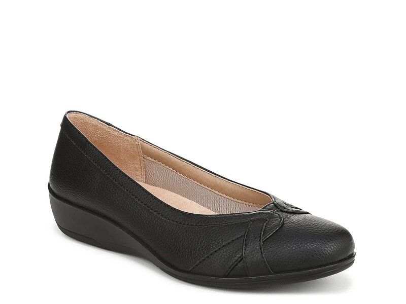 ライフストライド レディース シューズ スリッポン・ローファー LifeStride Infinite Wedge SlipOn Black ブラック