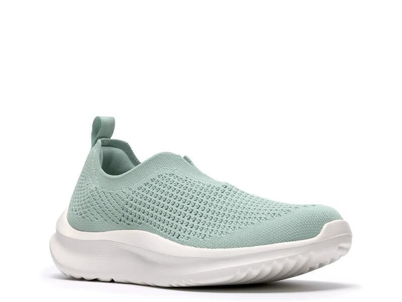クラークス レディース シューズ スリッポン・ローファー スニーカー ニット Clarksolevana Knit SlipOn Sneaker Sage Green グリーン