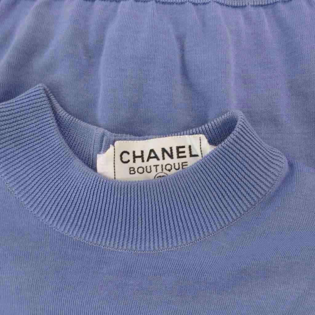 シャネル CHANEL ノースリーブ ニット セーター ジレ ココボタン 金