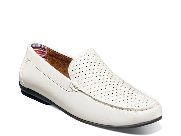 ステイシーアダムス メンズ シューズ スリッポン・ローファー Stacy Adams Conroy Loafer White ホワイト
