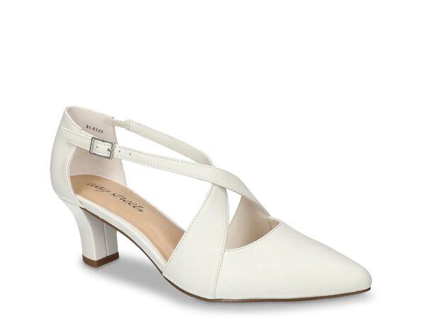 イージーストリート レディース シューズ パンプス Easy Street Elegance Pump White ホワイト