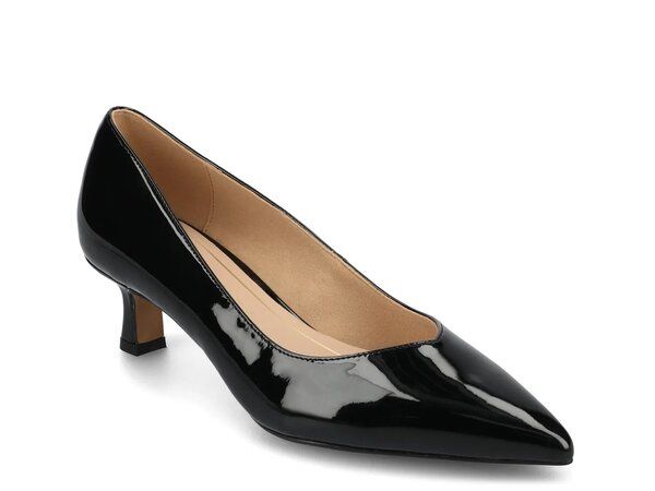 ジャーニー レディース シューズ パンプス Journee Pammie Pump Black Patent ブラック