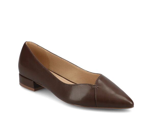 ジュルネ コレクション レディース シューズ パンプス Journee Collection Carmin Flat Dark Brown ブラウン