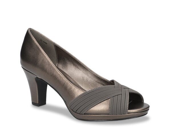 イージーストリート レディース シューズ パンプス プラットフォーム Easy Street Lavish Platform Pump Pewter ピューター