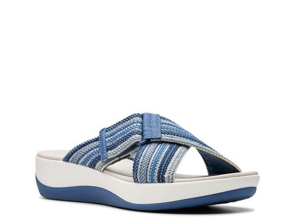 クラークス レディース シューズ サンダル Clarks Cloudsteppers Arla Wave Sandal Blue ブルー