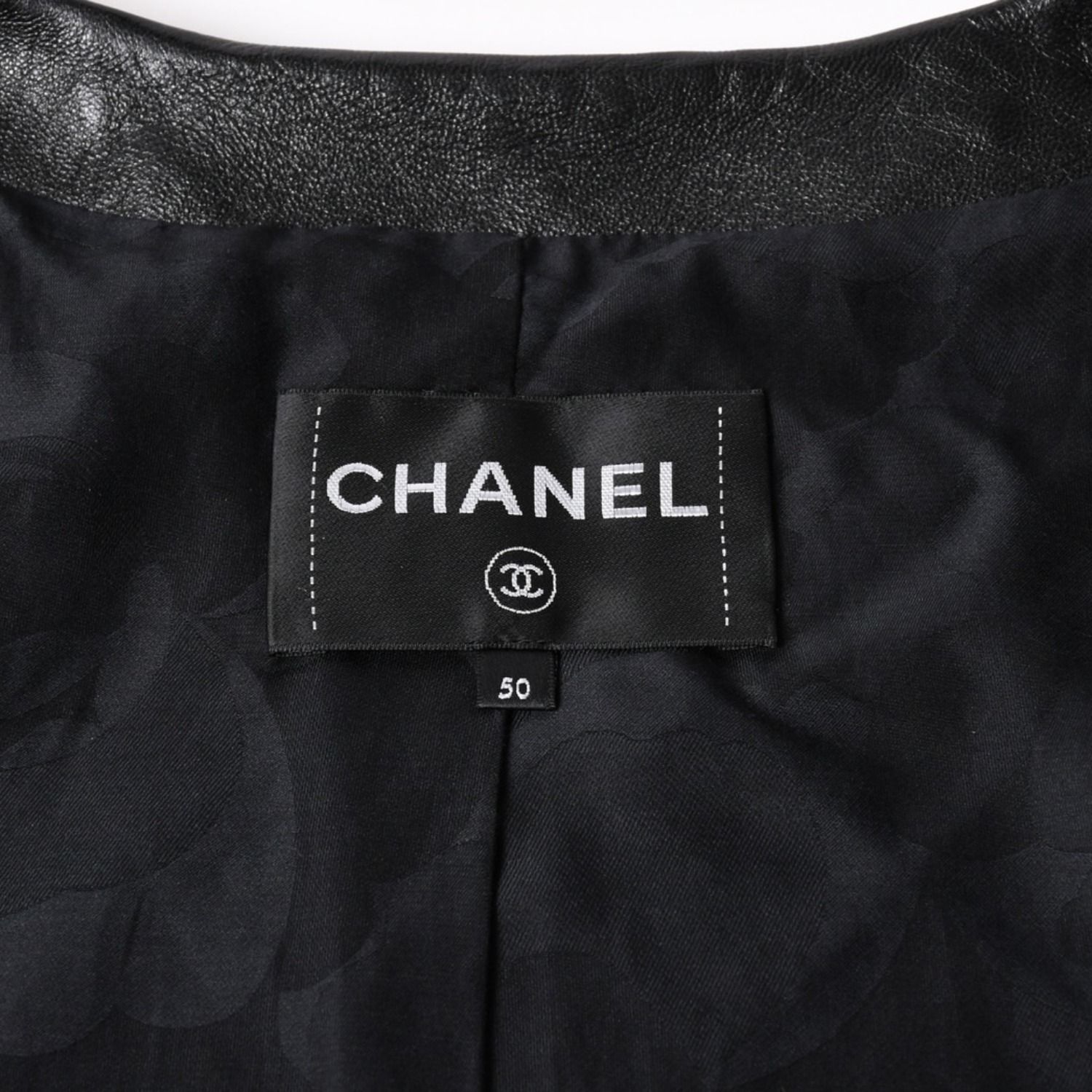 極美品 CHANEL シャネル マトラッセ ノーカラー仕様ブラックレザー