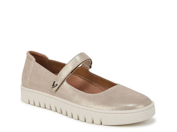 バイオニック レディース シューズ スリッポン・ローファー Vionic Uptown Mary Jane SlipOn Gold Metallic Leather ゴールド