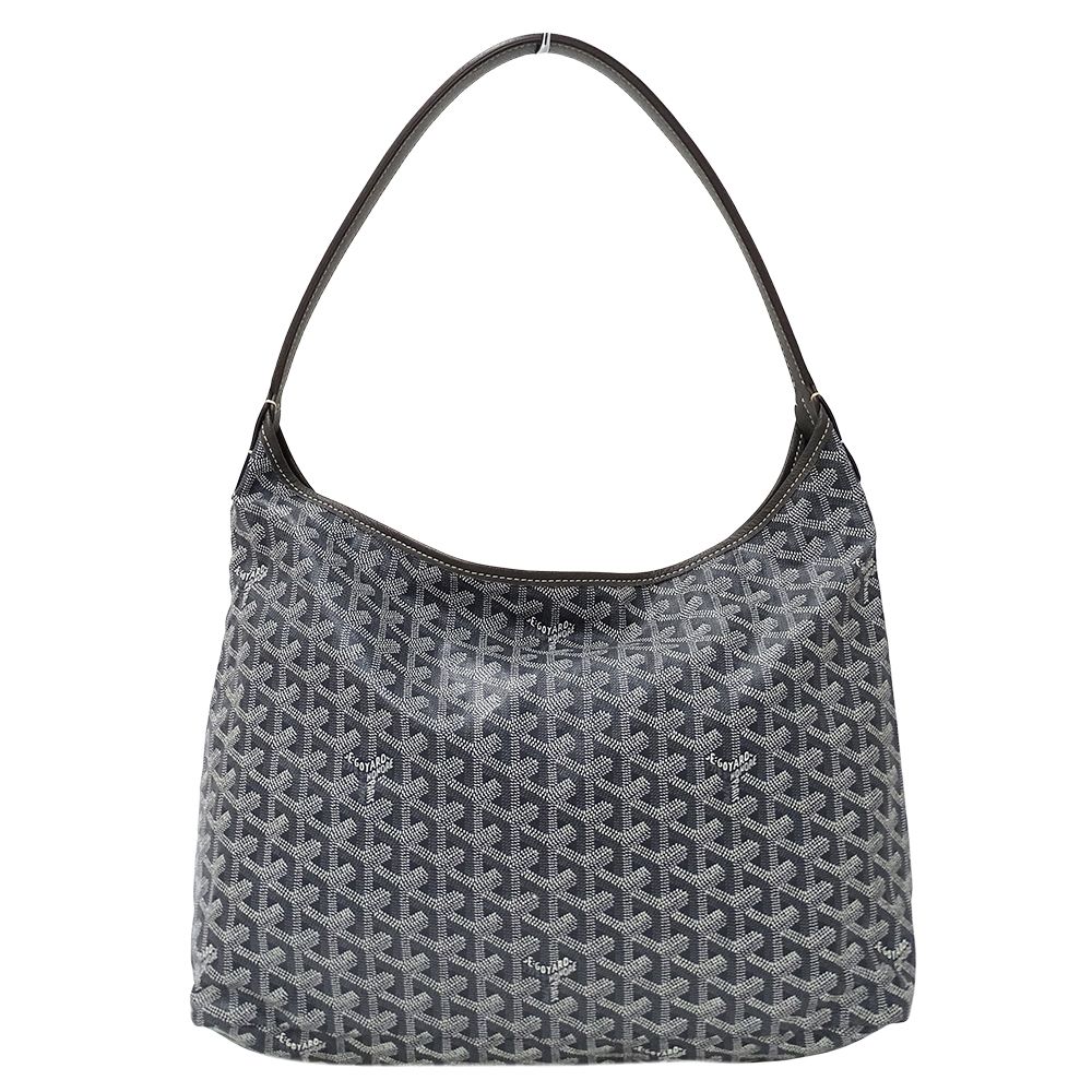 ゴヤール GOYARD バッグ レディース ブランド ショルダーバッグ ボエム ホーボーバッグ コーティングキャンバス グレー ポーチ付き ワンショルダー 肩掛け おしゃれ 【中古】