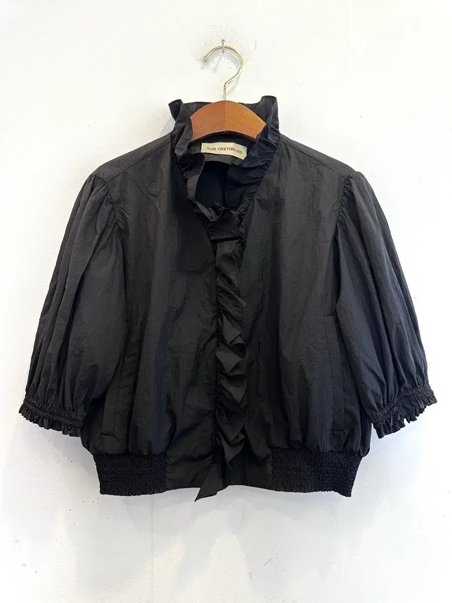 55반) The HANDSOME トムハウンドトゥース クロップド ジップアップ ジャケット 出品