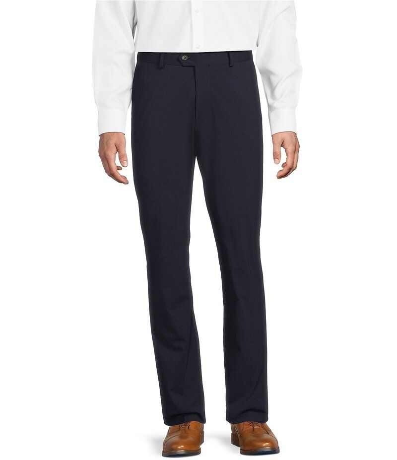 ダニエル クレミュ メンズ ボトムス カジュアルパンツ パンツ Daniel Cremieux Signature Label Flat Front Solid Travel Pants Dark N