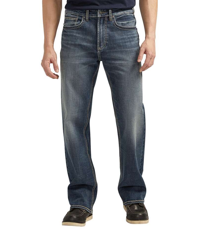 シルバー ジーンズ メンズ ボトムス デニムパンツ リラックスフィット Silver Jeans Co Gordie Relaxed Fit Straight Legs Jeans Indigo イン