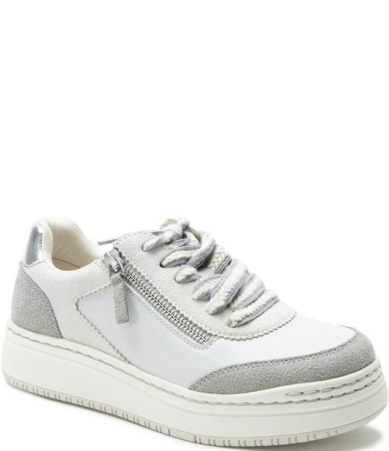 アレグリア レディース シューズ スニーカー プラットフォーム スエード Alegria Averie Suede Zip Platform Sneakers Boho Grey グレー