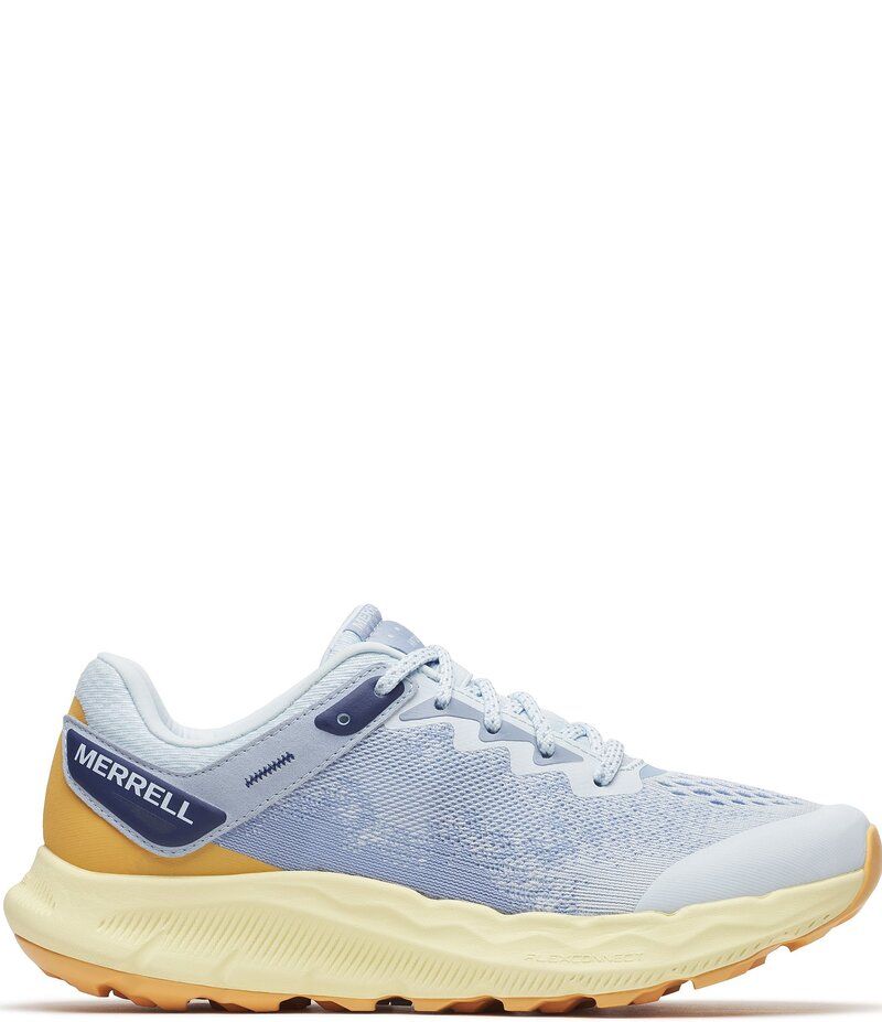 メレル レディース シューズ スニーカー メッシュ Merrell Womens Antora 4 Mesh Trail Sneakers Ice Blue ブルー