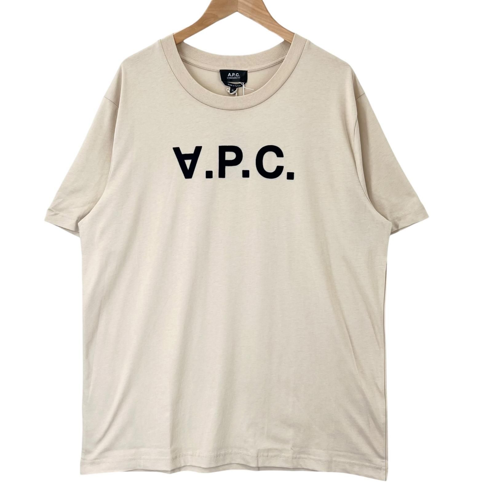 未使用品 A.P.C. アーペーセー Standard Grand VPC 無地 春夏 SS 半袖Tシャツ コットン ベージュ メンズ XL【古着】【中古】【送料無料】