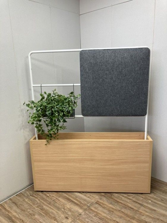 【中古品】コクヨ デイズオフィスシリーズ パネル付プランターボックス XY-BLSPX157 MC1N ナチュラル