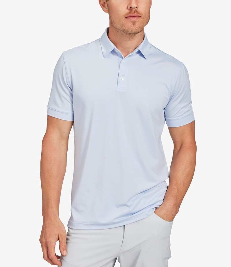 ミズンメイン メンズ トップス シャツ ポロシャツ MizzenMain Versa Solid Performance Stretch Short Sleeve Polo Shirt Light B